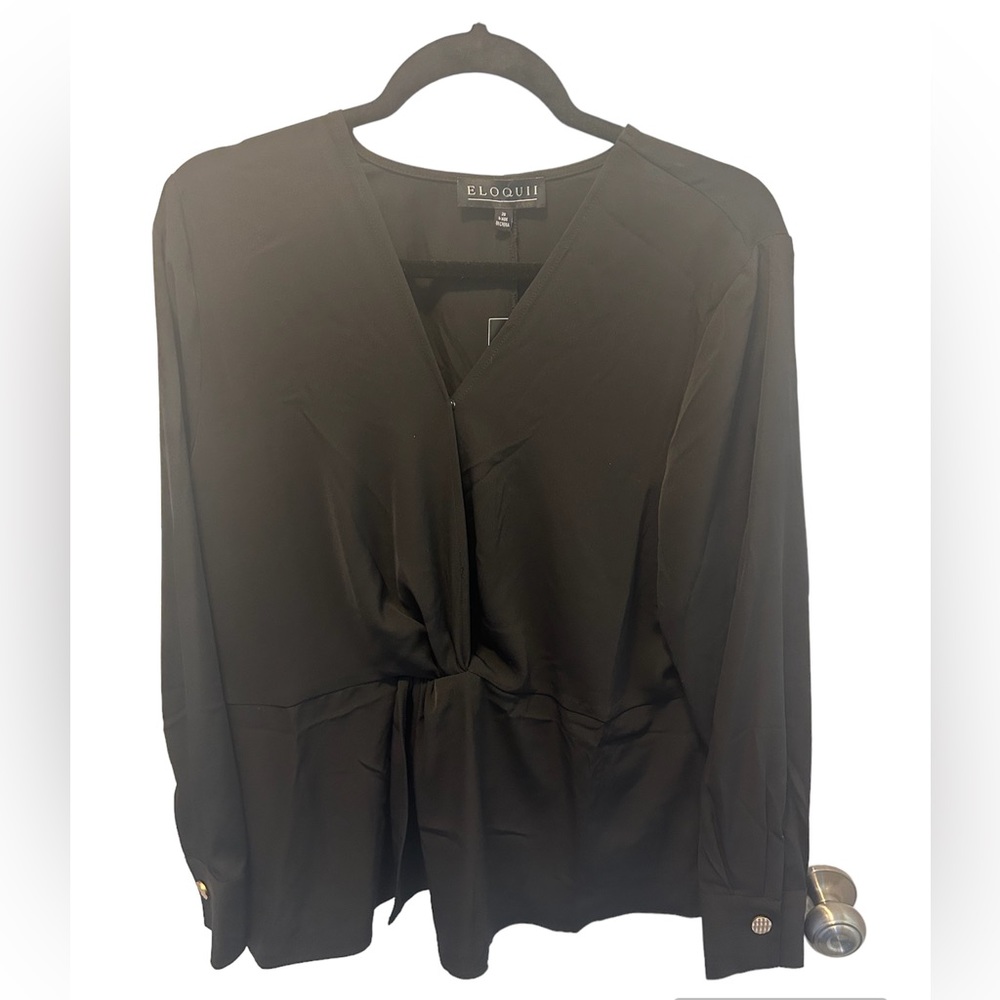 Eloquii Black Blouse